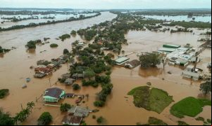 Chuvas provocam alagamentos no Rio Grande do Sul